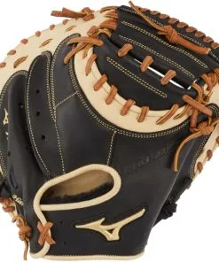 33.5 Inch Mizuno Pro Select GPS1BK-335C Adult Catcher Baseball Mitt 312671