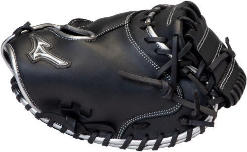 34 Inch Mizuno MVP Prime SE GXC50PSE8-Black/Silver Adult Baseball Catcher Mitt - Image 3