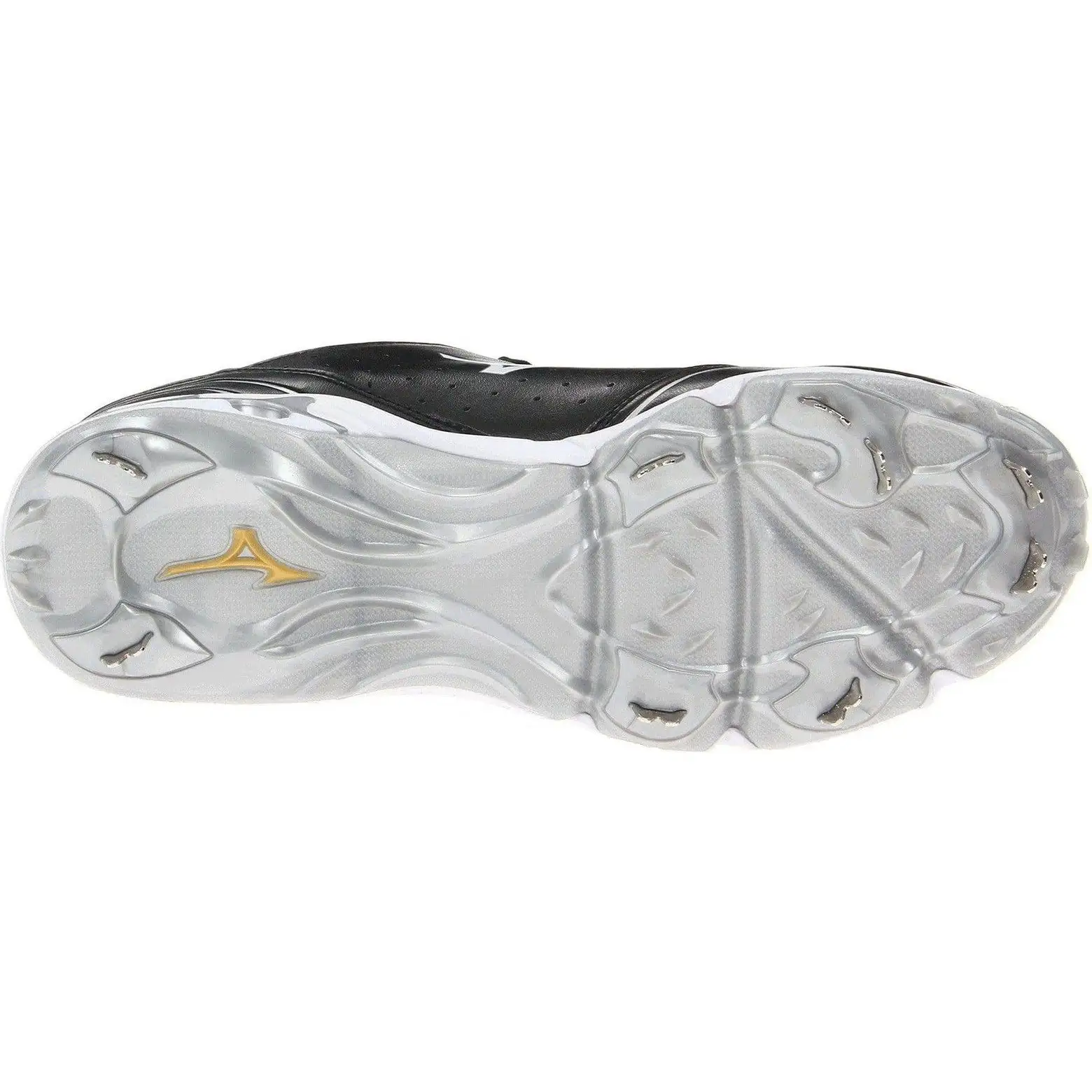 Mizuno 9-Spike Advanced Classic 7 Low Men's Metal Cleats - Black White - Image 3