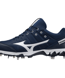 Mizuno 9-Spike Ambition 2 Low Men's Metal Baseball Cleat - Navy White
