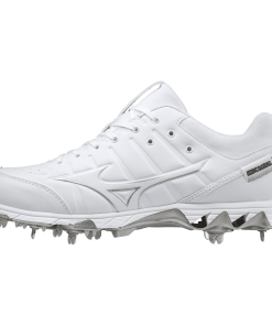 Mizuno 9-Spike Ambition 2 Low Men's Metal Baseball Cleat - White
