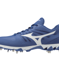 Mizuno 9-Spike Ambition Low Metal Cleats - Royal White