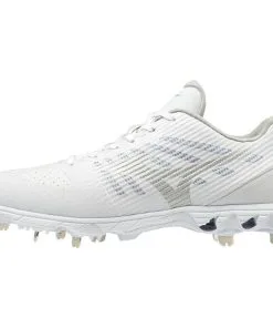 Mizuno 9-Spike Ambition Low Metal Cleats - White