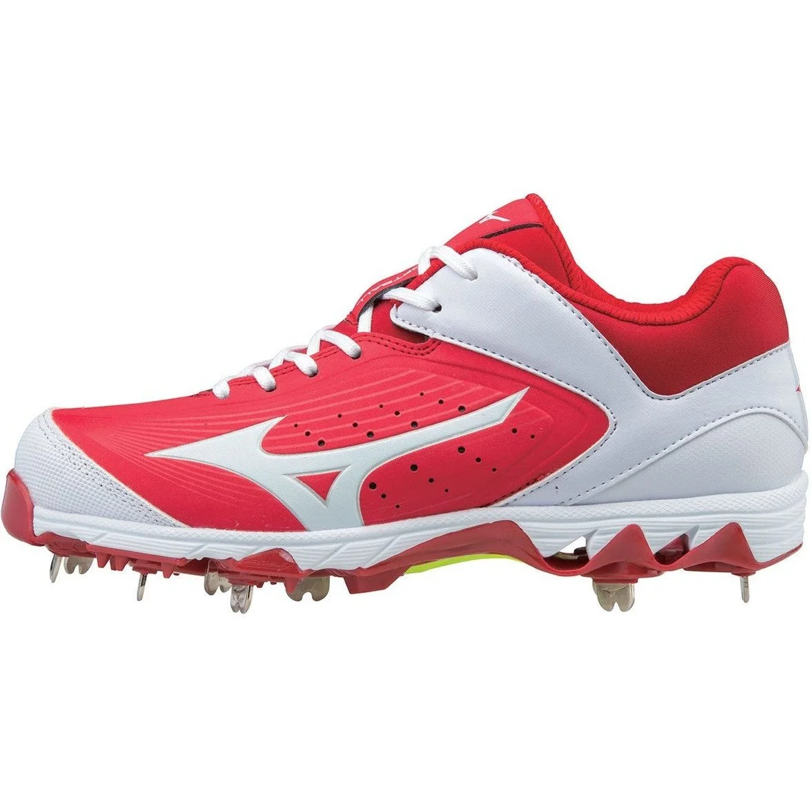 Mizuno 9-Spike Swift 5 Cleats - Red White