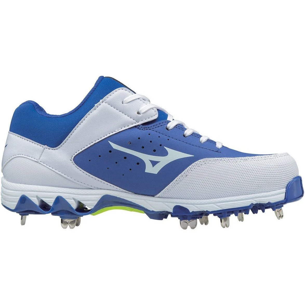 Mizuno 9-Spike Swift 5 Cleats - Royal White - Image 2
