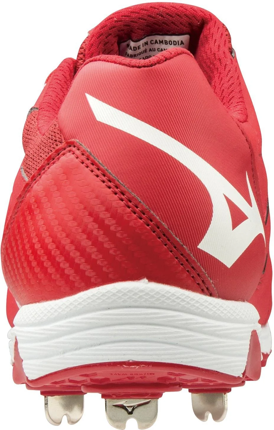 Mizuno 9-Spike Swift 6 Cleats - Red White - Image 5