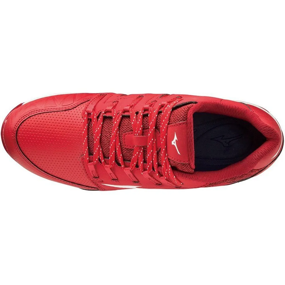 Mizuno 9-Spike Swift 6 Cleats - Red White - Image 4