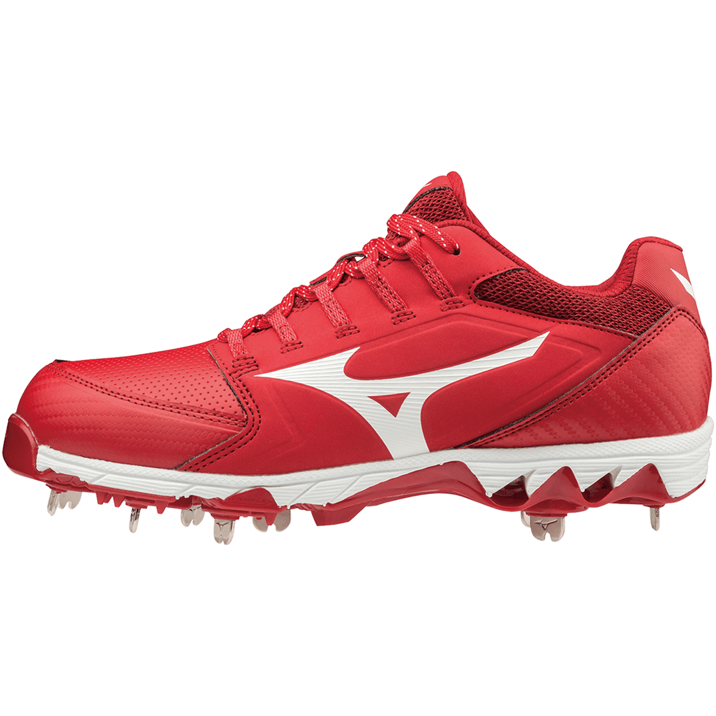 Mizuno 9-Spike Swift 6 Cleats - Red White