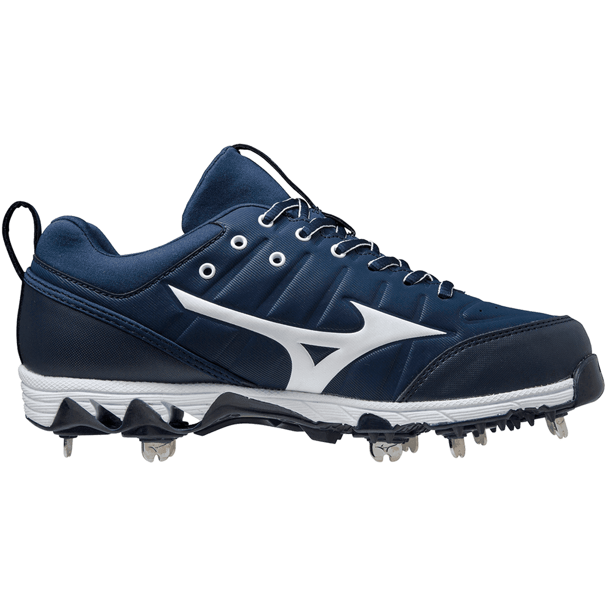 Mizuno 9-Spike Swift 7 Low Women's Metal Softball Cleat - Navy White - Image 3