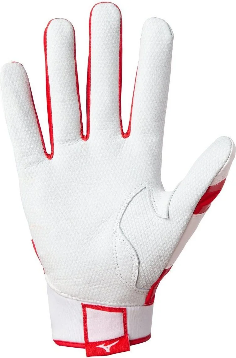 Mizuno B-303 Adult Baseball Batting Glove - Red - Image 2