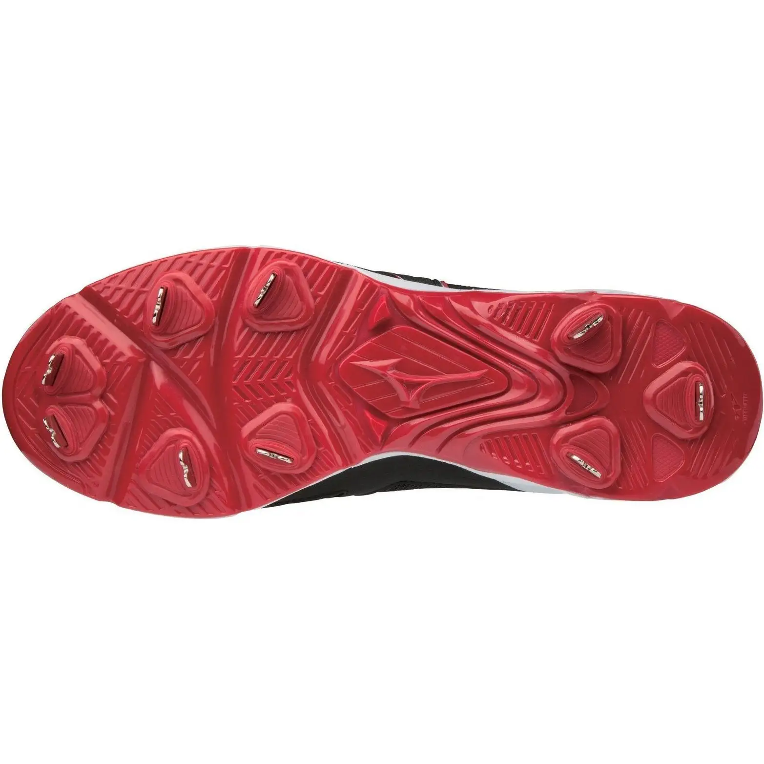 Mizuno Dominant 2 Low Metal Cleats - Black Red - Image 3
