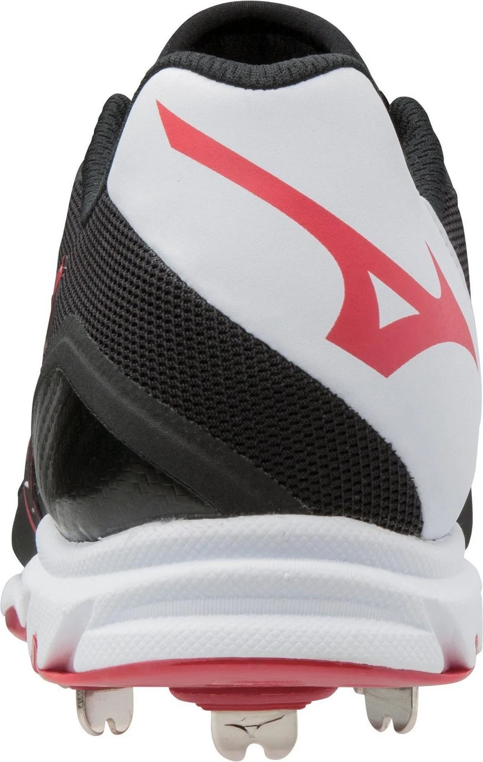 Mizuno Dominant 2 Low Metal Cleats - Black Red - Image 5