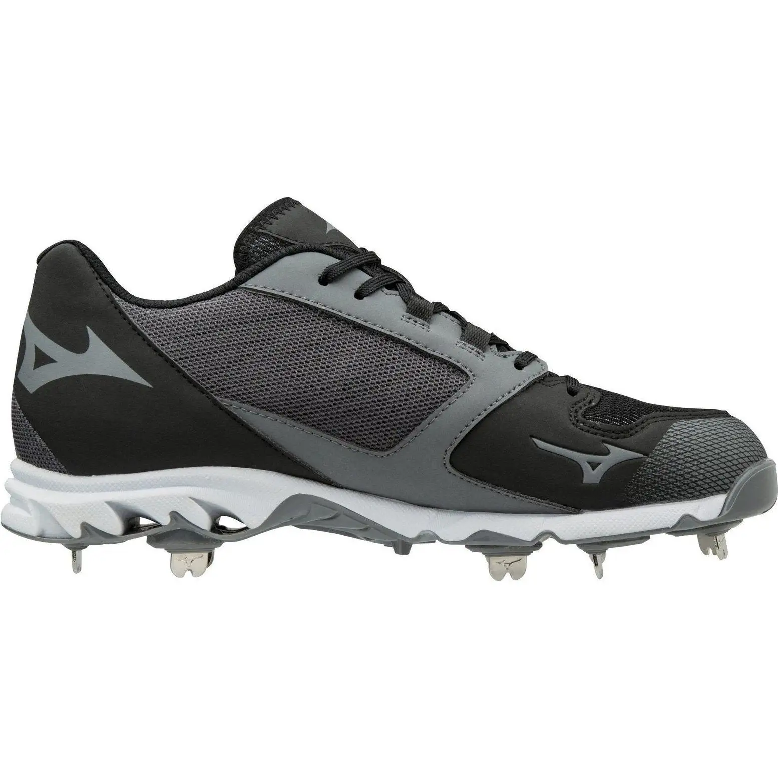 Mizuno Dominant 2 Low Metal Cleats - Charcoal Black - Image 2