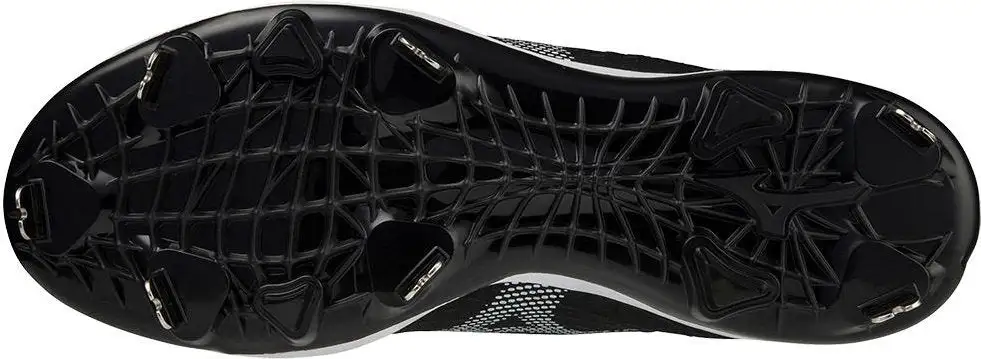 Mizuno Dominant 4 Low Metal Cleats - Black White - Image 3