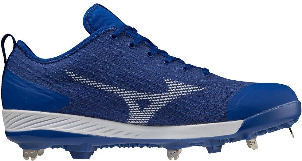Mizuno Dominant 4 Low Metal Cleats - Royal White - Image 2
