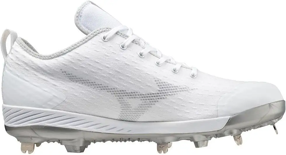 Mizuno Dominant 4 Low Metal Cleats - White - Image 2