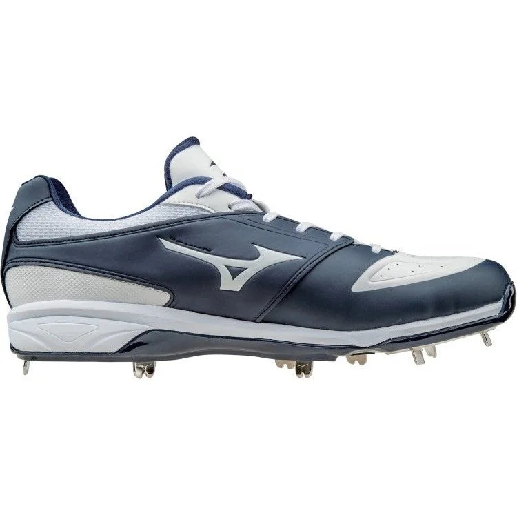 Mizuno Dominant IC Low Metal Cleats - Navy White - Image 2