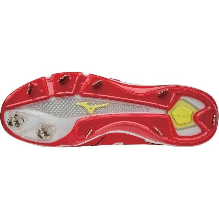 Mizuno Dominant IC Low Metal Cleats - Red White - Image 3