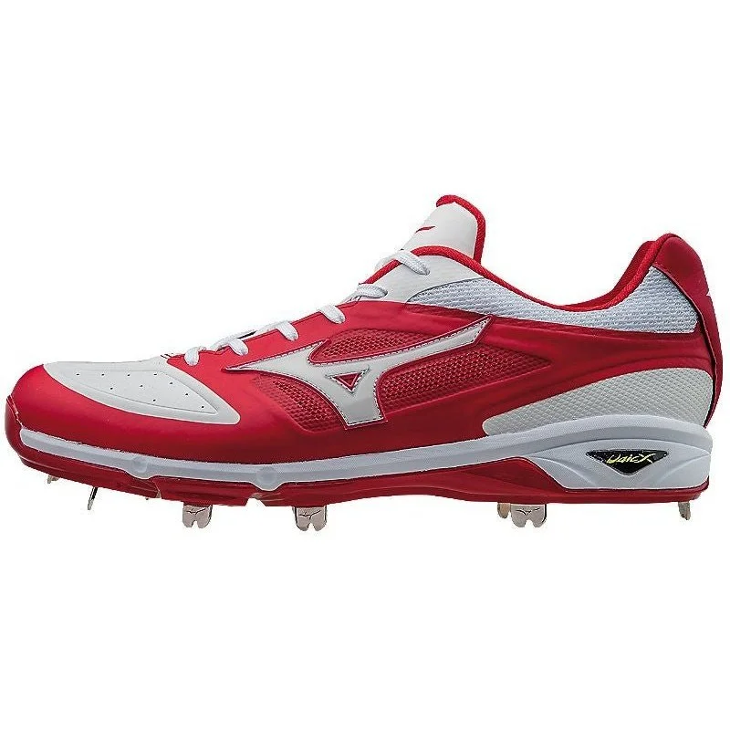 Mizuno Dominant IC Low Metal Cleats - Red White