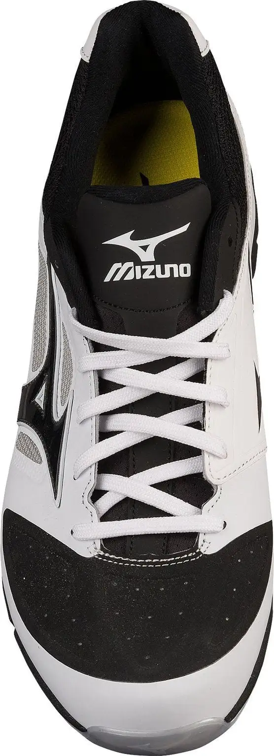 Mizuno Dominant IC Low Metal Cleats - White Black - Image 5
