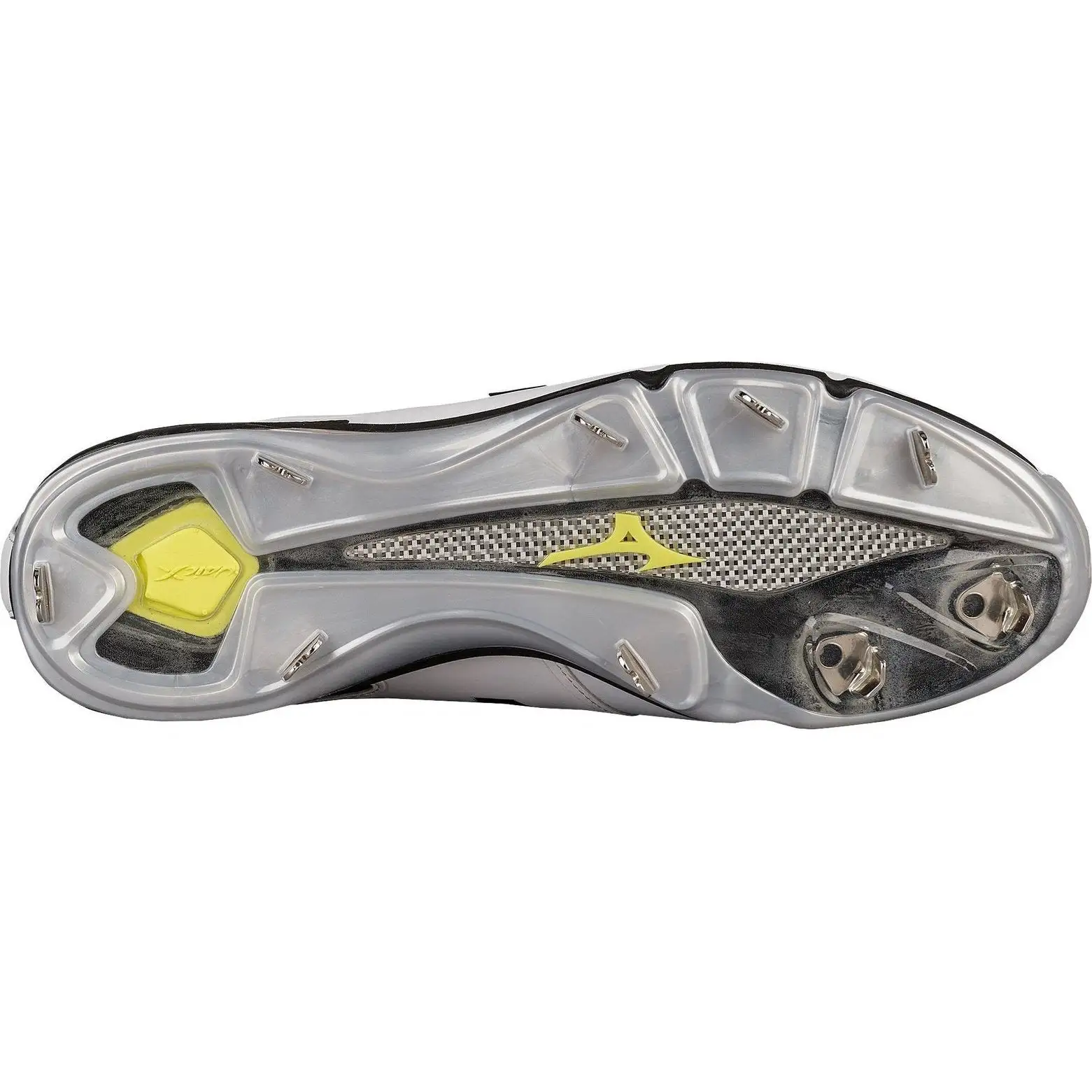 Mizuno Dominant IC Low Metal Cleats - White Black - Image 3