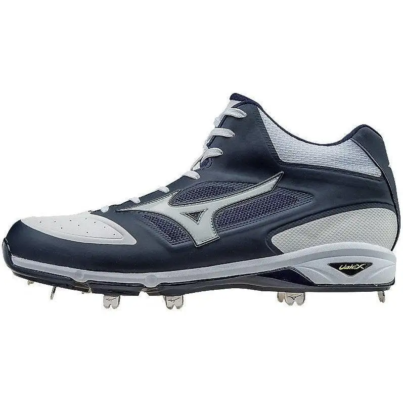 Mizuno Dominant IC Mid Metal Cleats - Navy White
