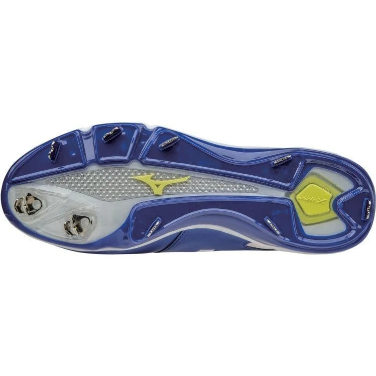 Mizuno Dominant IC Mid Metal Cleats - Royal White - Image 3