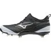 Mizuno Men's EPIQ Metal Baseball Cleats - Black White