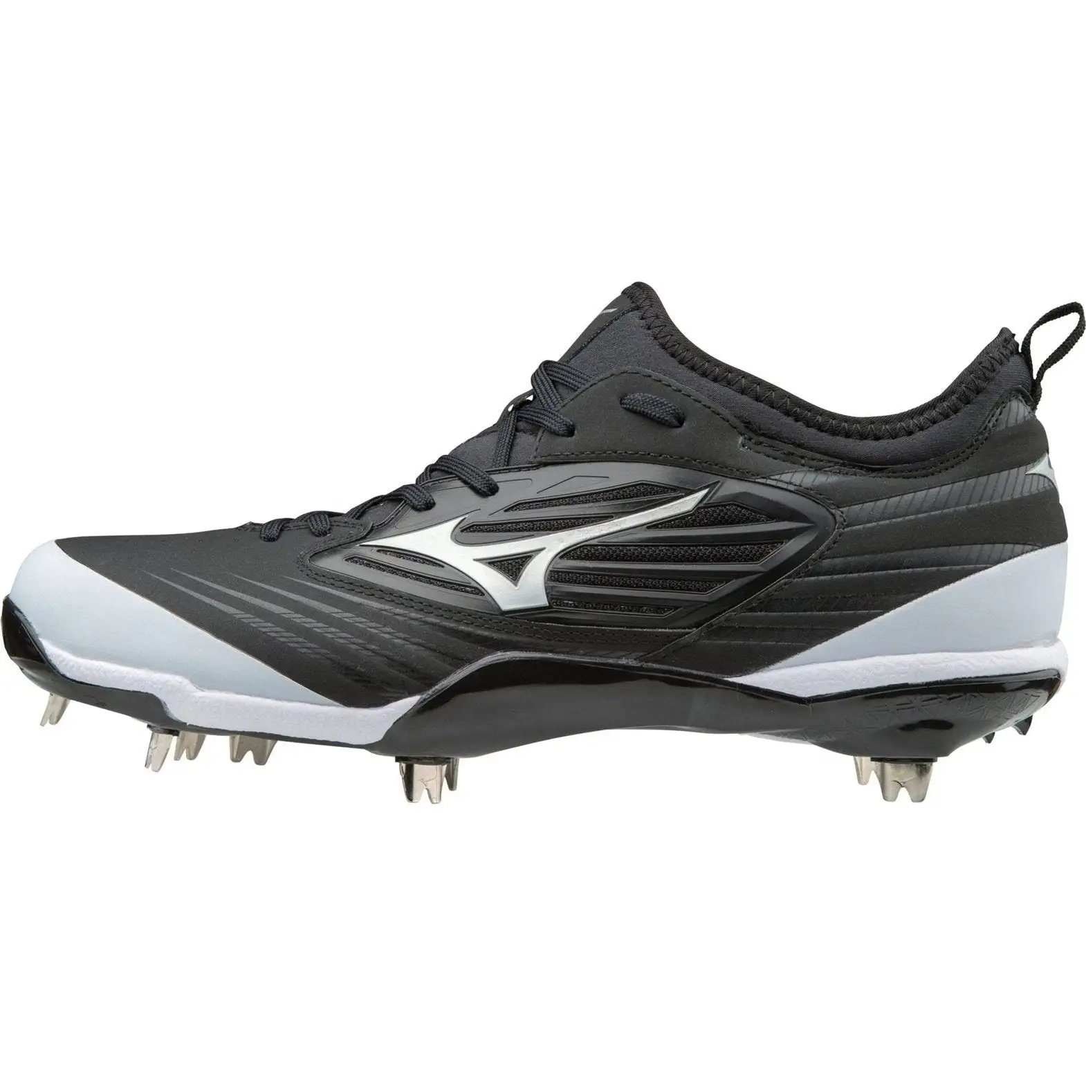 Mizuno Men's EPIQ Metal Baseball Cleats - Black White
