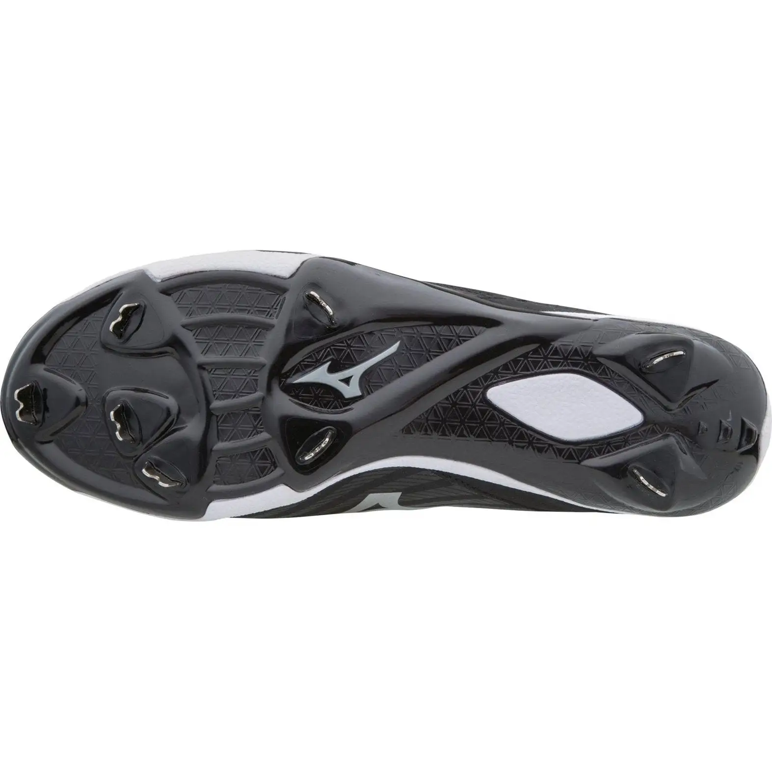 Mizuno Men's EPIQ Metal Baseball Cleats - Black White - Image 3