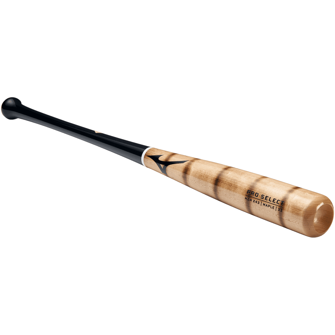 Mizuno Pro Select MZM 243 Maple Wood Baseball Bat - Natural Black - Image 2