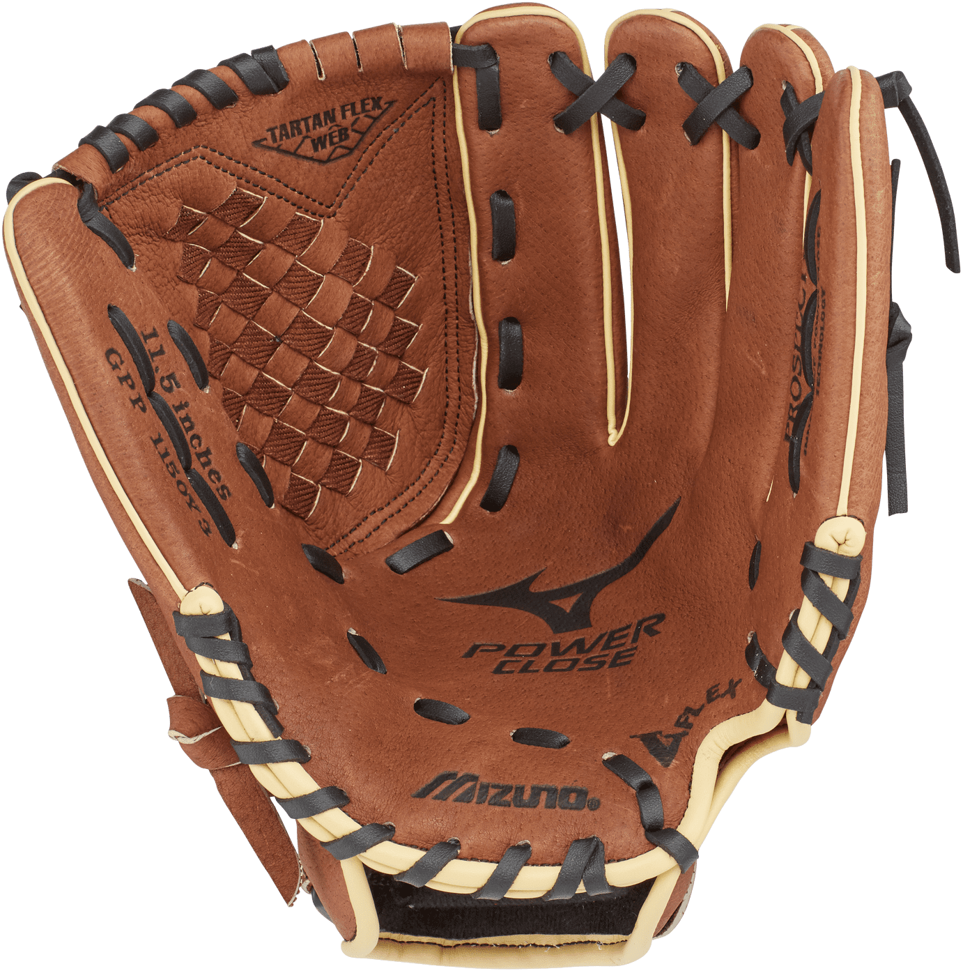 Mizuno Prospect Powerclose 11.50" Utility Glove GPP1150Y3 - Brown - Image 2