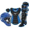 Mizuno Samurai Adult 15" Baseball Boxed Catcher's Gear Set - Black Royal