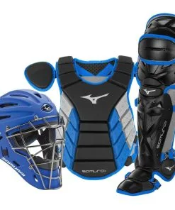 Mizuno Samurai Adult 15" Baseball Boxed Catcher's Gear Set - Black Royal