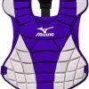 Mizuno Samurai Women's 13" Chest Protector - Purple Grey