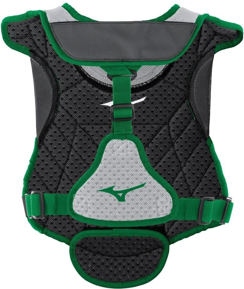Mizuno Samurai Women's Fastpitch Softball Chest Protector 14" - Gray Forest - Image 2