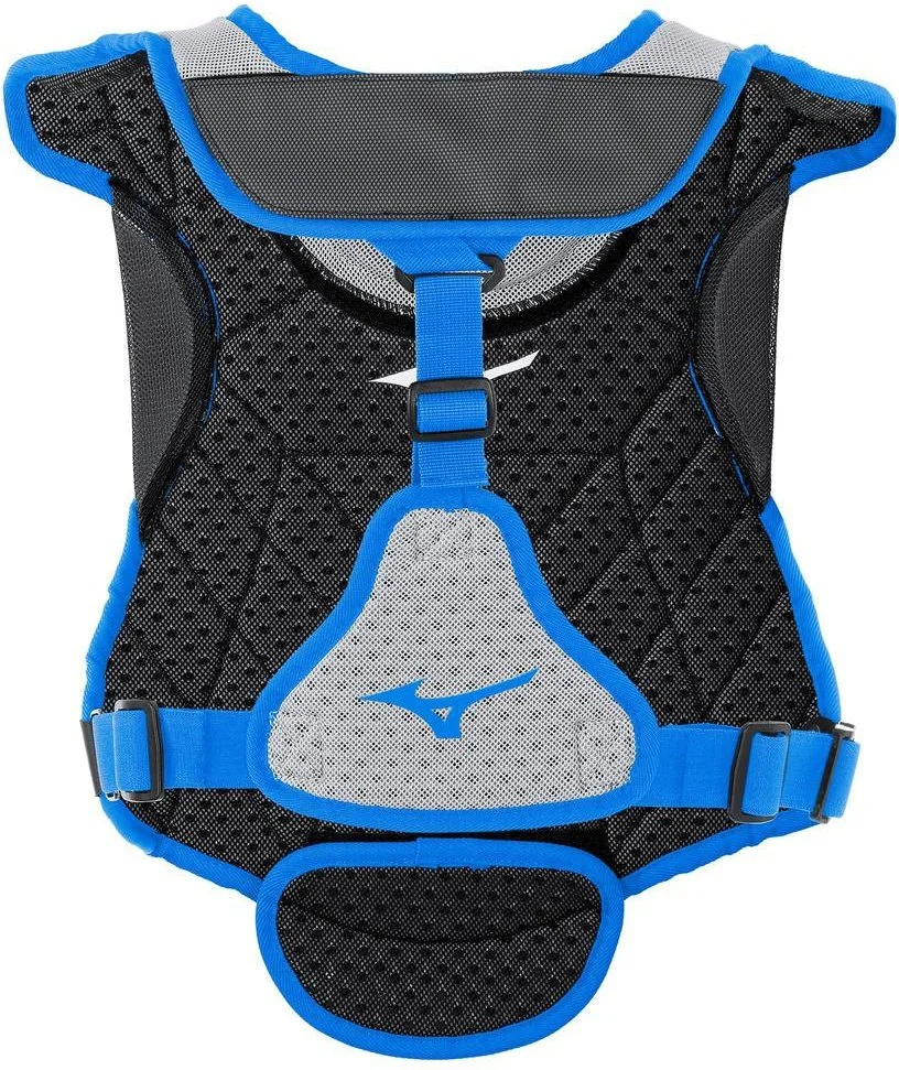 Mizuno Samurai Women's Fastpitch Softball Chest Protector 14" - Gray Royal - Image 2