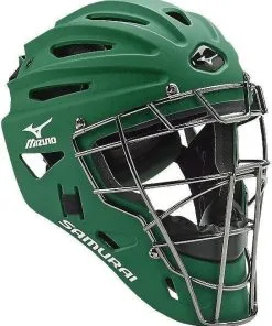 Mizuno Samurai Youth Catcher's Helmet G4 Forest, Green - 380192