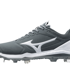 Mizuno Sweep 5 Low Women's Metal Softball Cleat - Gray White