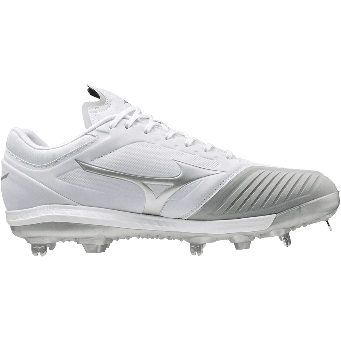 Mizuno Sweep 5 Low Women's Metal Softball Cleat - White - Image 3