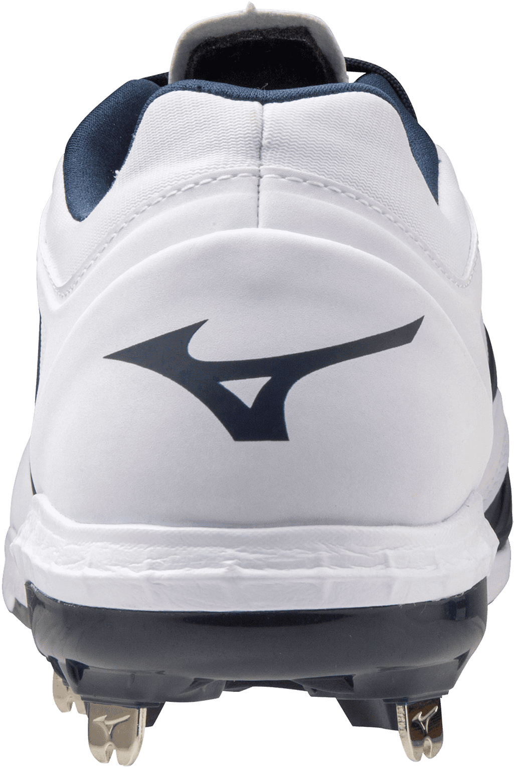 Mizuno Sweep 5 Low Women's Metal Softball Cleat - White Navy - Image 5