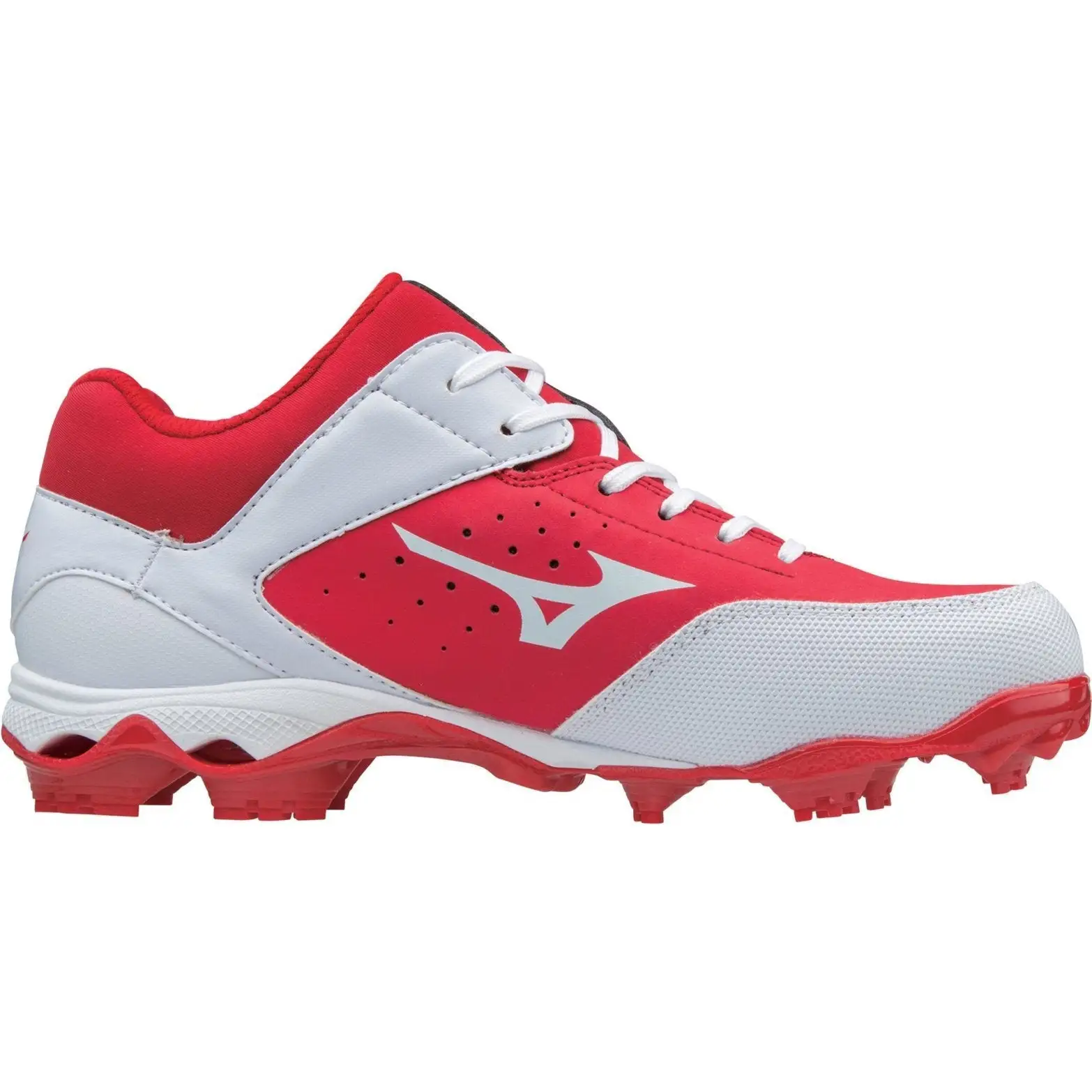 Mizuno Women's 9-Spike Advanced Finch Elite 3 FP Cleats - Red White - Image 2