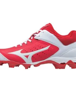 Mizuno Women's 9-Spike Advanced Finch Elite 3 FP Cleats - Red White