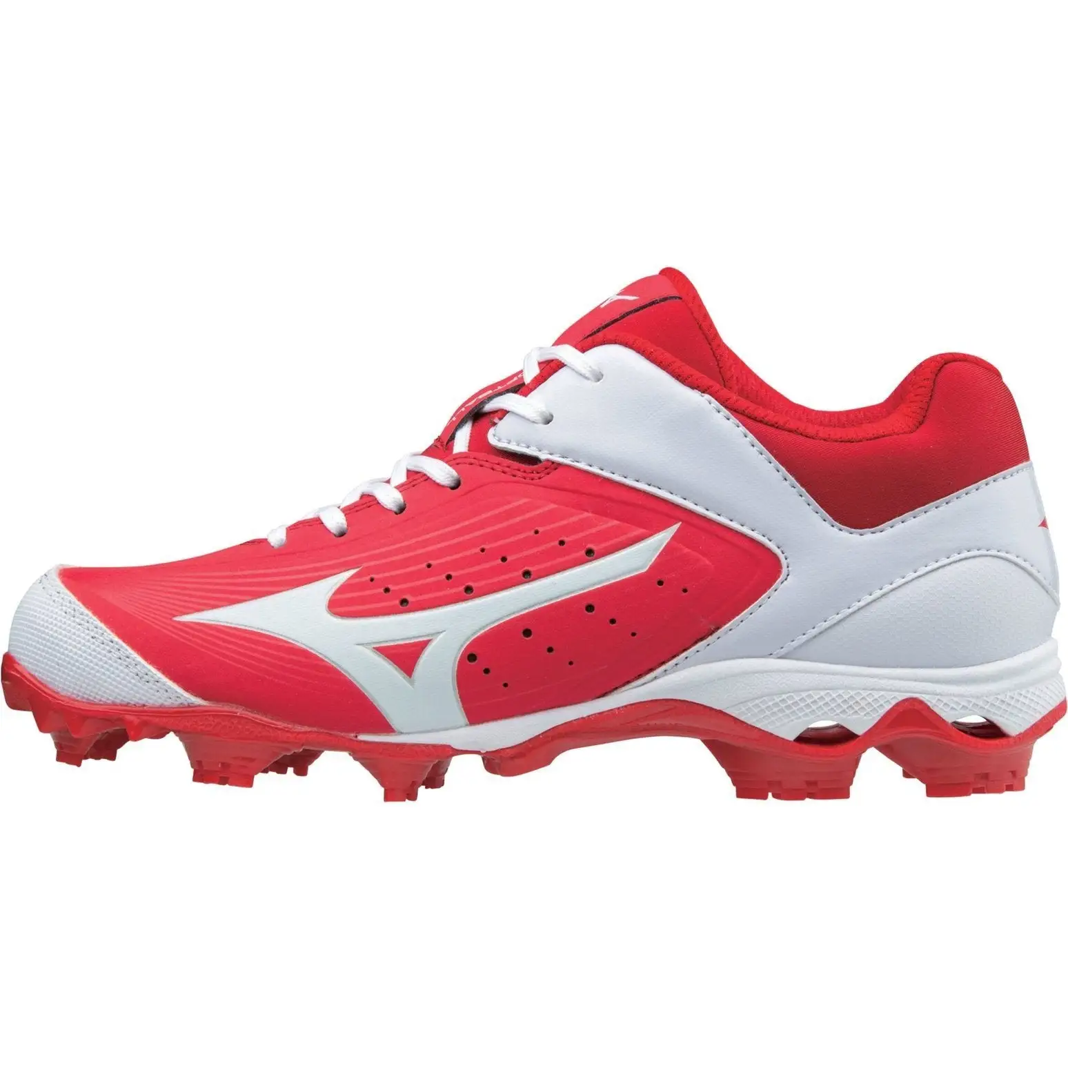 Mizuno Women's 9-Spike Advanced Finch Elite 3 FP Cleats - Red White