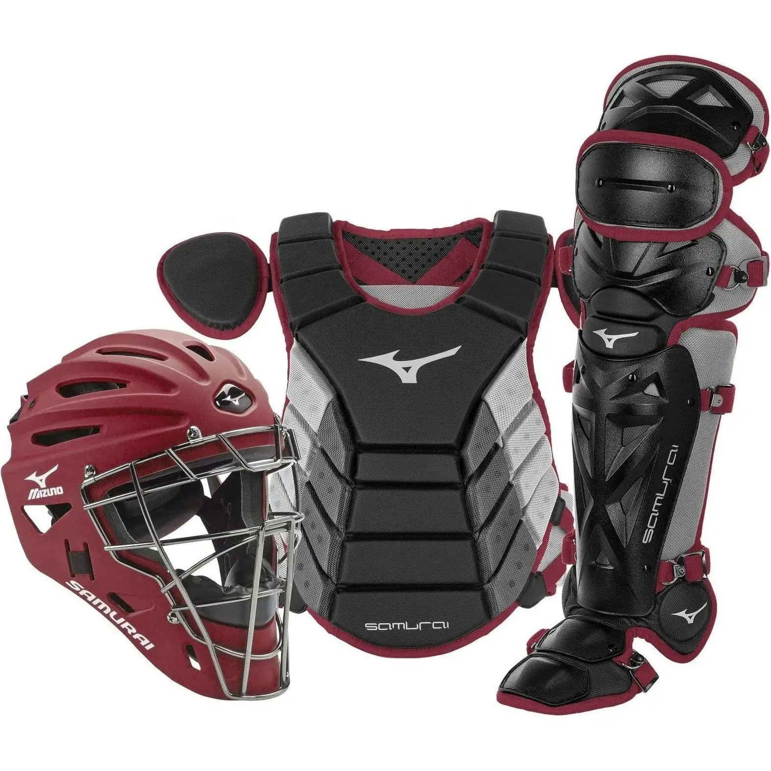 Mizuno Youth Samurai Box Set 380420 - Black Maroon