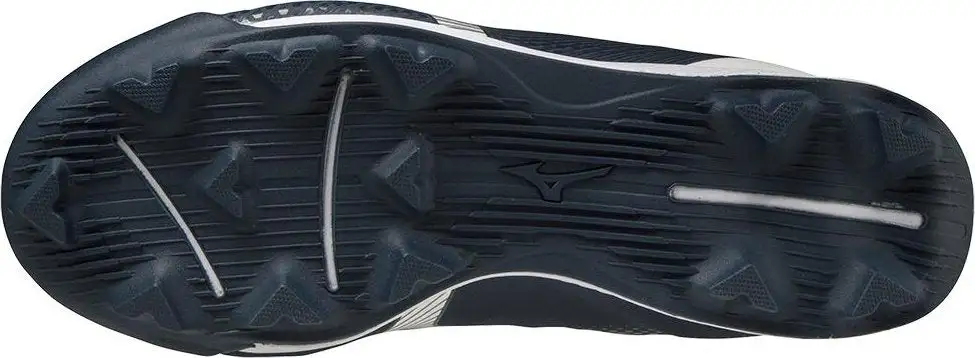 Mizuno Youth Wave Lightrevo JR Low Molded Cleats - Navy White - Image 3