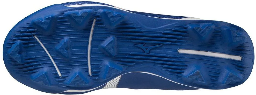 Mizuno Youth Wave Lightrevo JR Low Molded Cleats - Royal White - Image 3